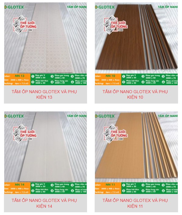 Tấm Ốp Nano Glotex & Phụ Kiện Chính Hãng