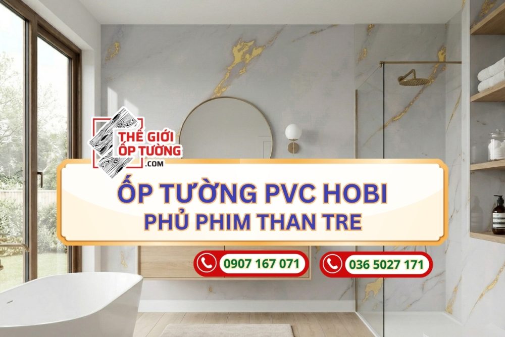 Ốp tường PVC than tre HOBI