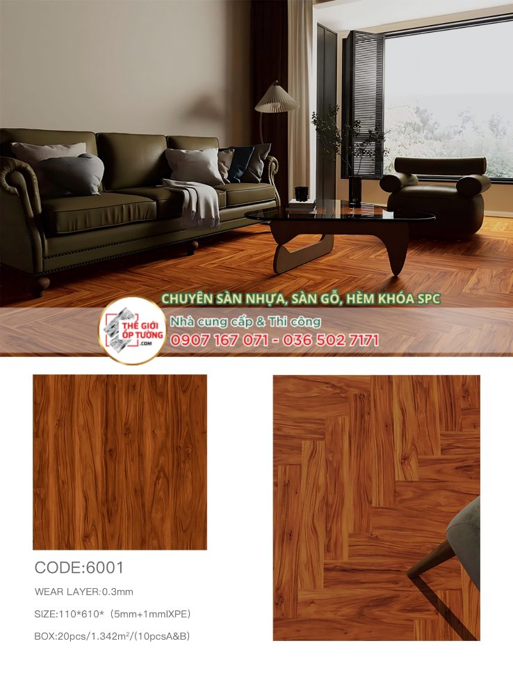Sàn Gỗ Xương Cá SPC MSFloor 6mm 01