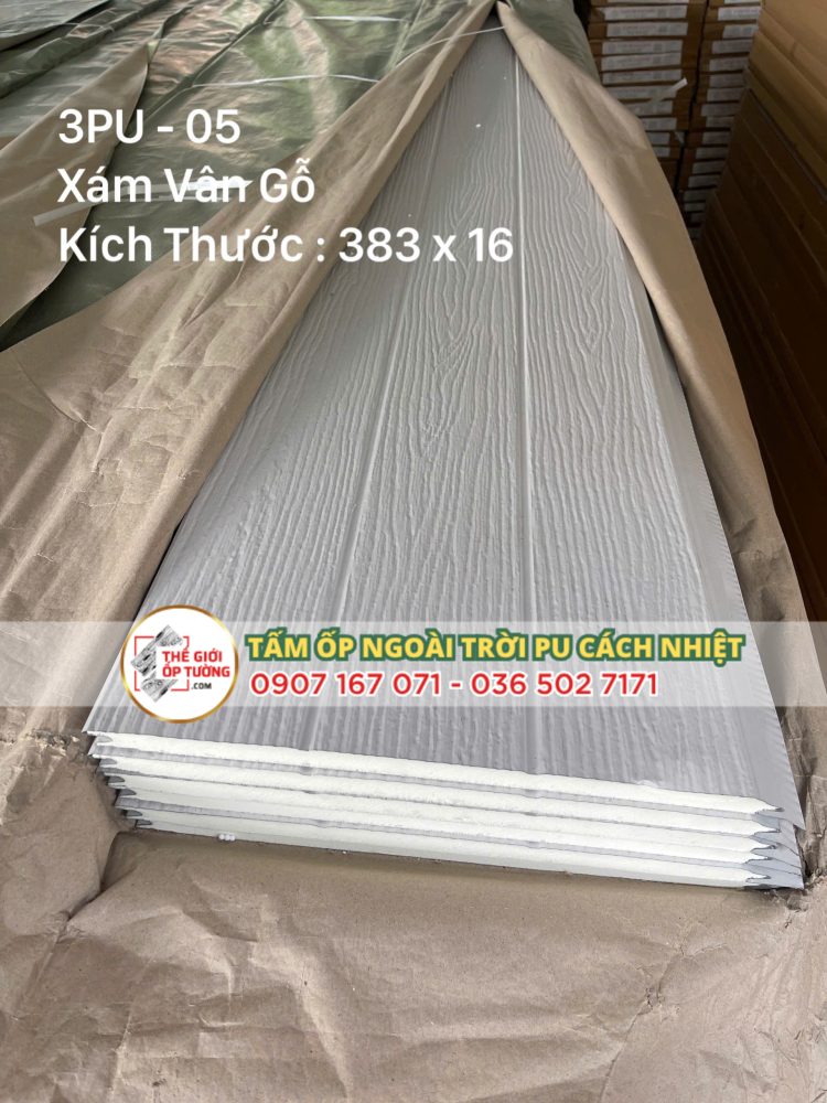 Tấm Ốp PU Lam Sóng Cách Nhiệt 07