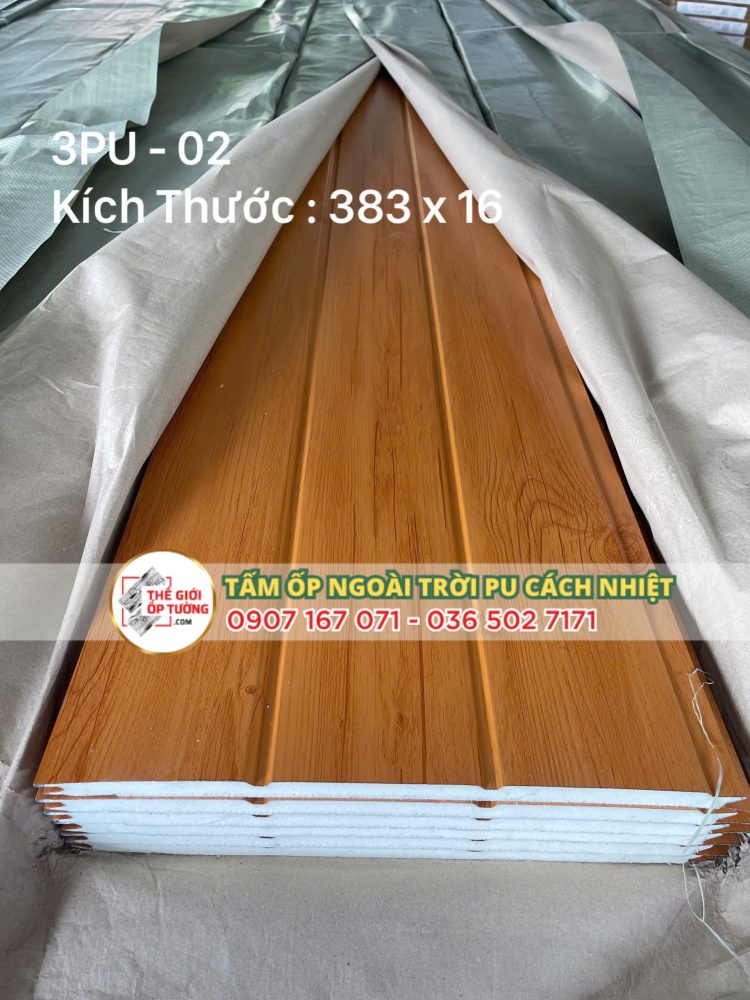 Tấm Ốp PU Lam Sóng Cách Nhiệt 05