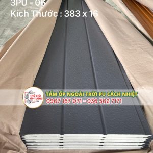 Tấm Ốp PU Lam Sóng Cách Nhiệt 04