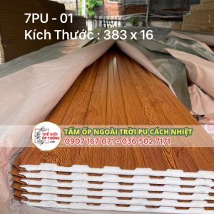 Tấm Ốp PU Lam Sóng Cách Nhiệt 03