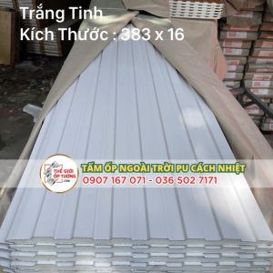 Tấm Ốp PU Lam Sóng Cách Nhiệt 01