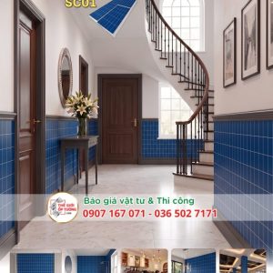 Tấm Ốp Tường SPC - phong cách gạch gốm 01