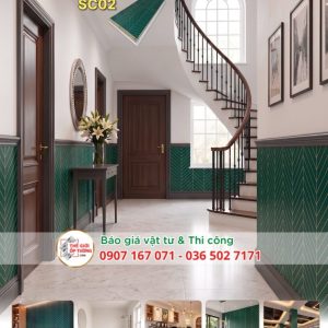 Tấm Ốp Tường SPC - phong cách gạch gốm 02