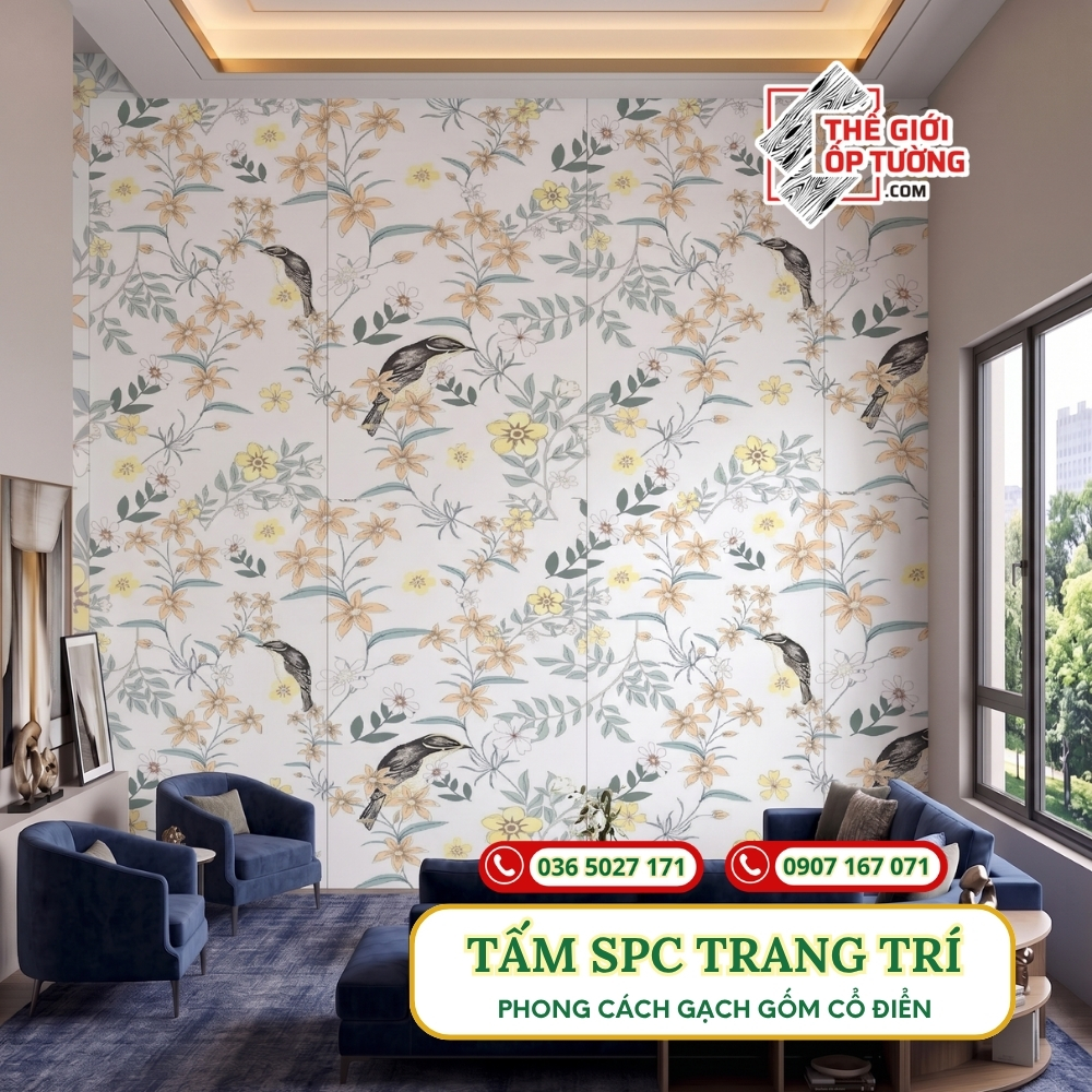 Điểm hấp dẫn của tấm ốp SPC trong thiết kế nội thất