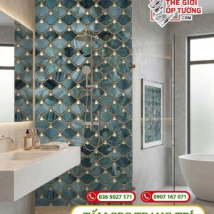Tấm Ốp Tường SPC - phong cách gạch gốm 07