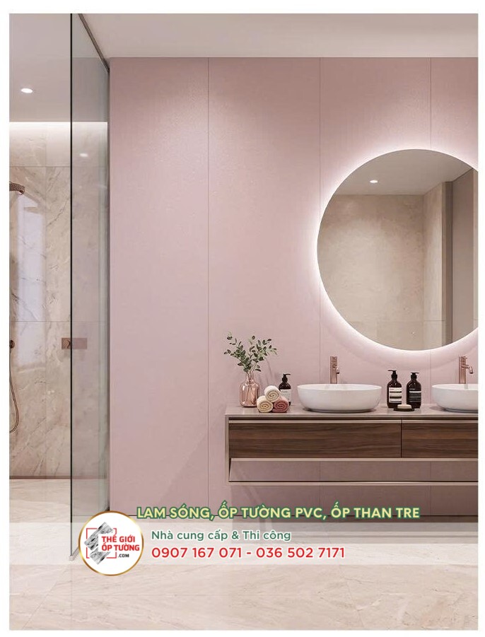 Thế Giới Ốp Tường - Cung cấp và thi công PVC phủ phim than tre HOBI