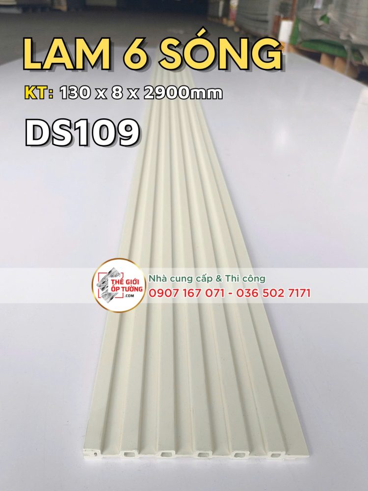 Ốp Tường Lam 6 Sóng 109
