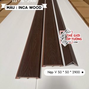 Ốp Gỗ Nhựa Composite Ngoài Trời ASA Lam 1 sóng INCA
