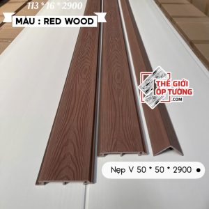 Ốp Gỗ Nhựa Composite Ngoài Trời ASA Lam 1 sóng RED