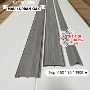 Ốp Gỗ Nhựa Composite Ngoài Trời ASA Lam 1 sóng URBAN OAK