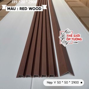 Ốp Gỗ Nhựa Composite Ngoài Trời ASA Lam 5 sóng RED