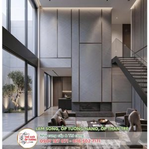 chi phí ốp tường PVC phim than tre hợp lý